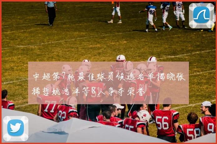中超第7轮最佳球员候选名单揭晓张稀哲姚浩洋等8人争夺荣誉